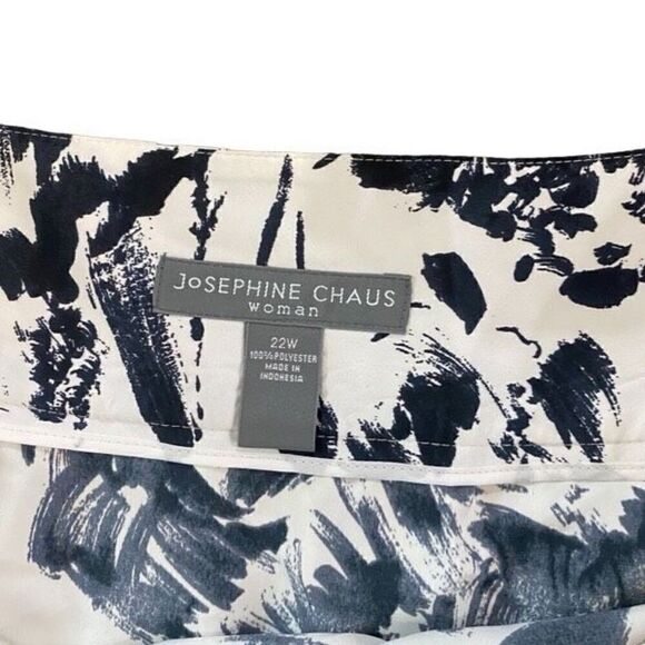 josephine chaus NEW black and white size 22W lined short skirt color true milk v - Picture 4 of 8